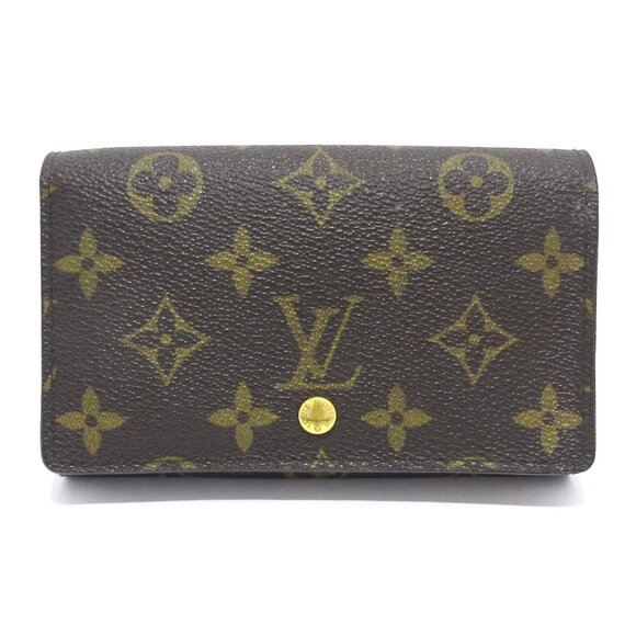 LOUIS VUITTON Porte Monnaie Tresor Monogram - Bifold Wallet 321-080725 - Picture 1 of 12